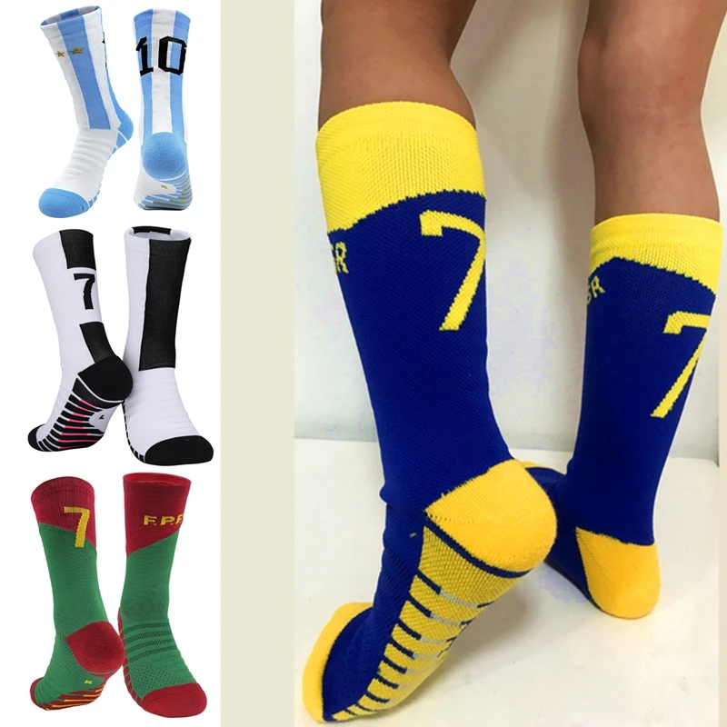 Outdoor Boys Camping Youtube - Number Kids Soccer Socks 10# Star