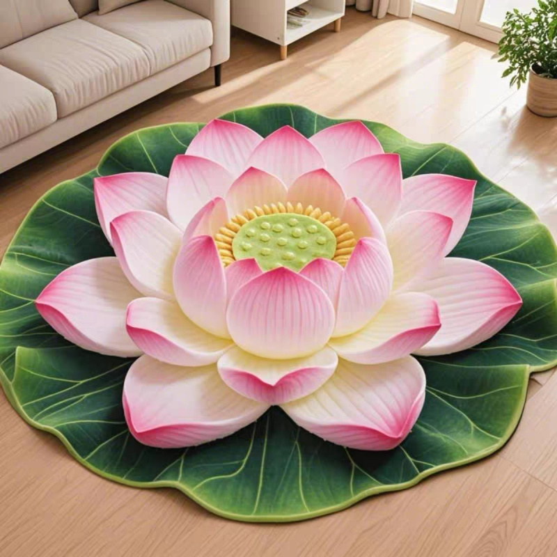 Camping Outdoor Or Indoor - VIKAMA Chinese Style round Rug Elegant