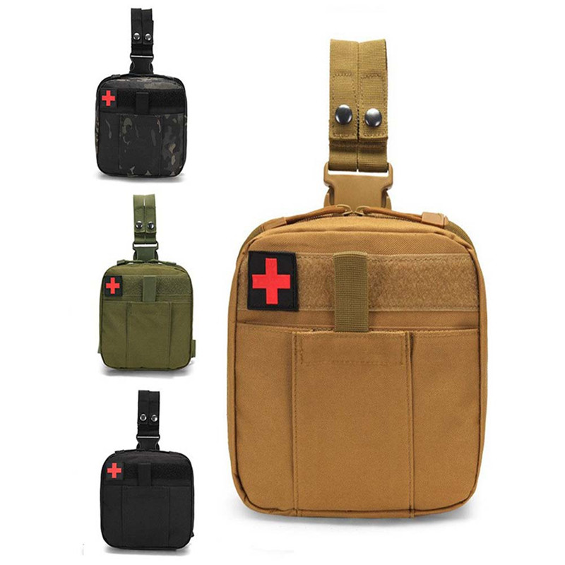 First Aid Kit Camping - MOLLE Drop Leg Pouch Medical Kit