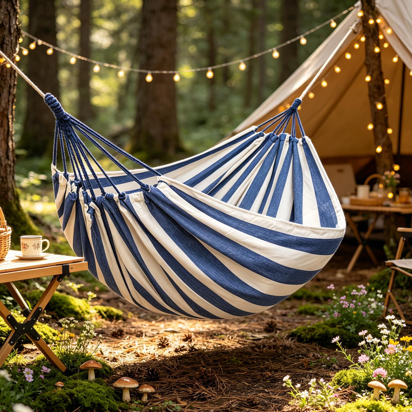 Camping Hammock - Portable Hammock 200x150cm Portable Comfort Lightweight