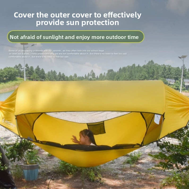 Camping Hammock - Outdoor Adult Thickened Hammock Tent: Mosquito/Rain