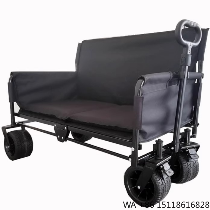 Outdoor Camping Furniture - JXFT Multifunctional Four-Wheel Metal Outdoor Folding