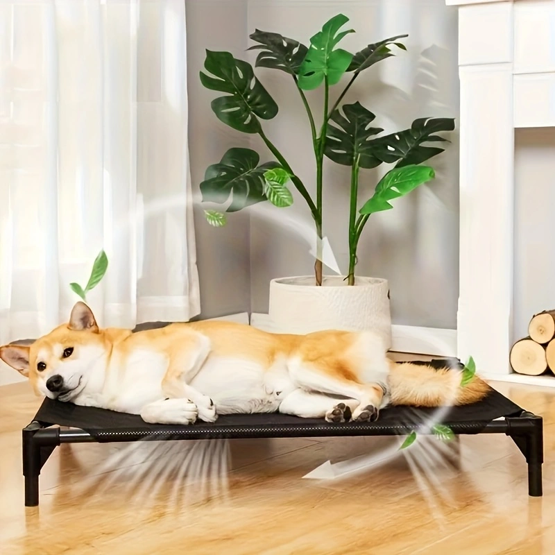 Outdoor Camping Dog Bed - Cooling Elevated Dog Bed - Raised