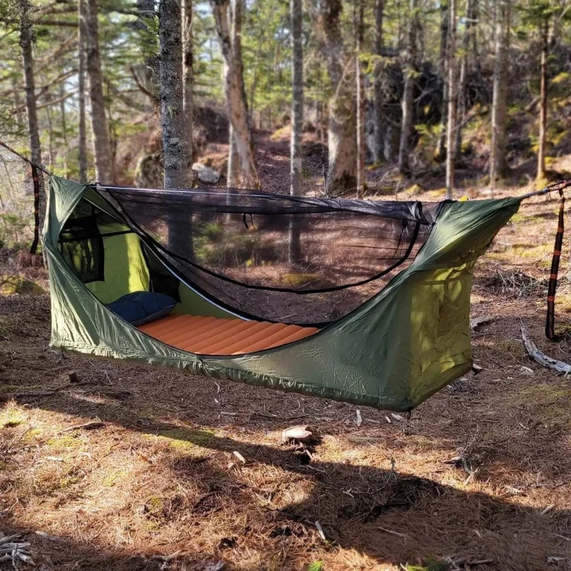 Camping Hammock - Zipper Type Mosquito Net Breathable Hanging