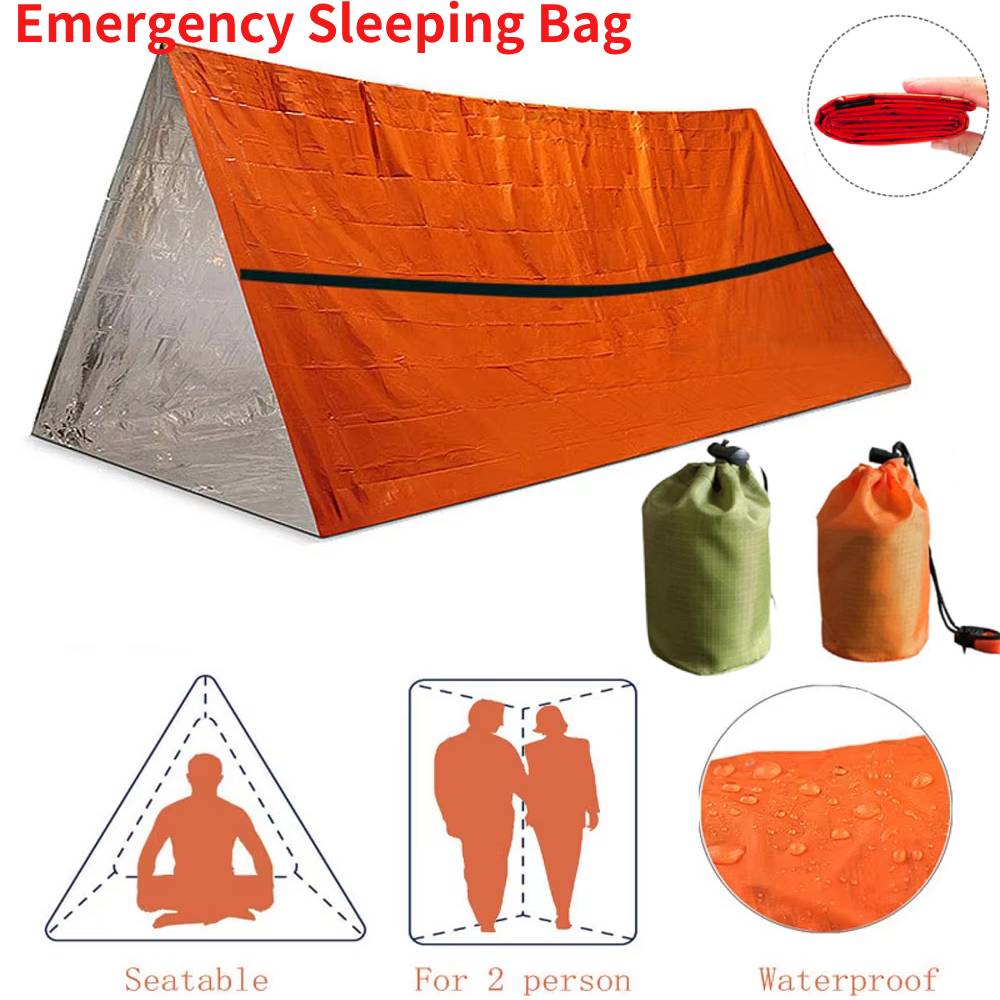 First Aid Kit Camping - Portable Waterproof Emergency Survival Sleeping Bag