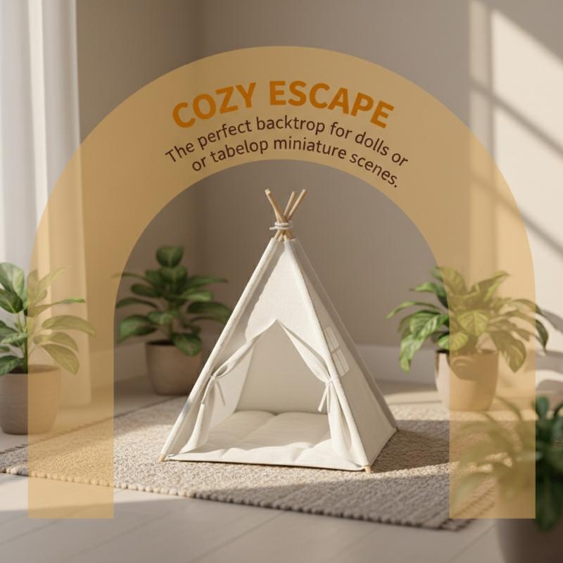 Outdoor Camping House - [JN] 1:12 Scale Camping Tent Model