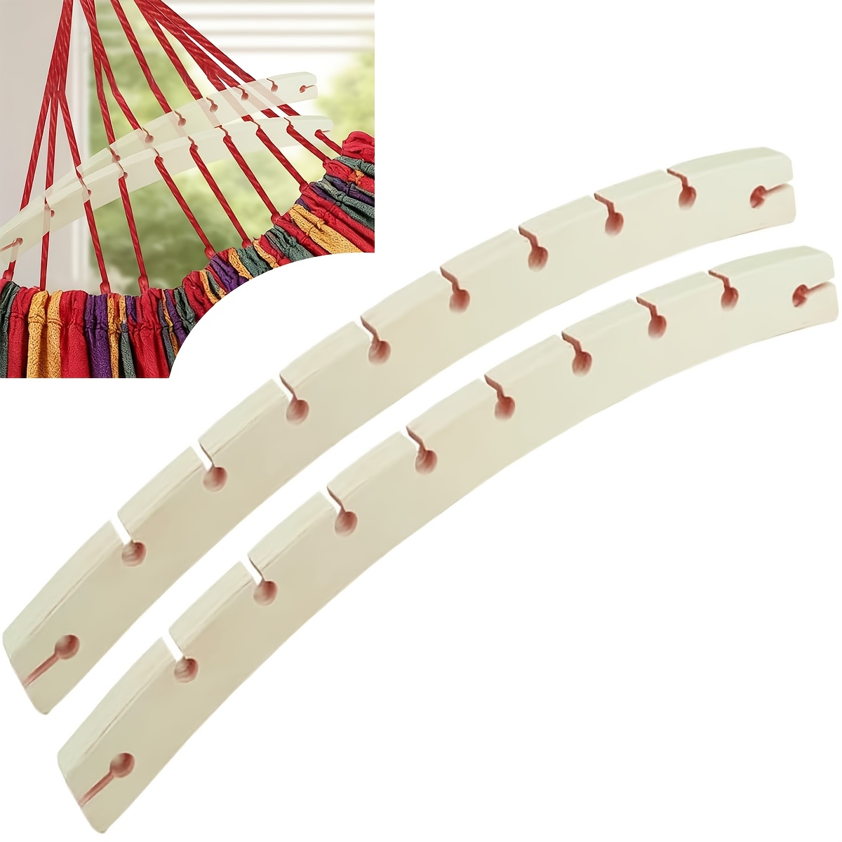 Camping Hammock - 2 Detachable Wooden Hammock Spreader Bars,Sturdy