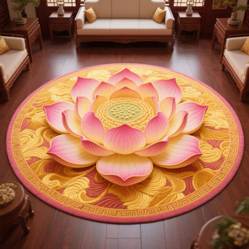 VIKAMA Chinese Style round Rug - Camping Outdoor Or Indoor ulasan dan harga