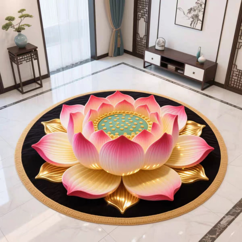 VIKAMA Chinese Style round Rug - Camping Outdoor Or Indoor ulasan dan harga