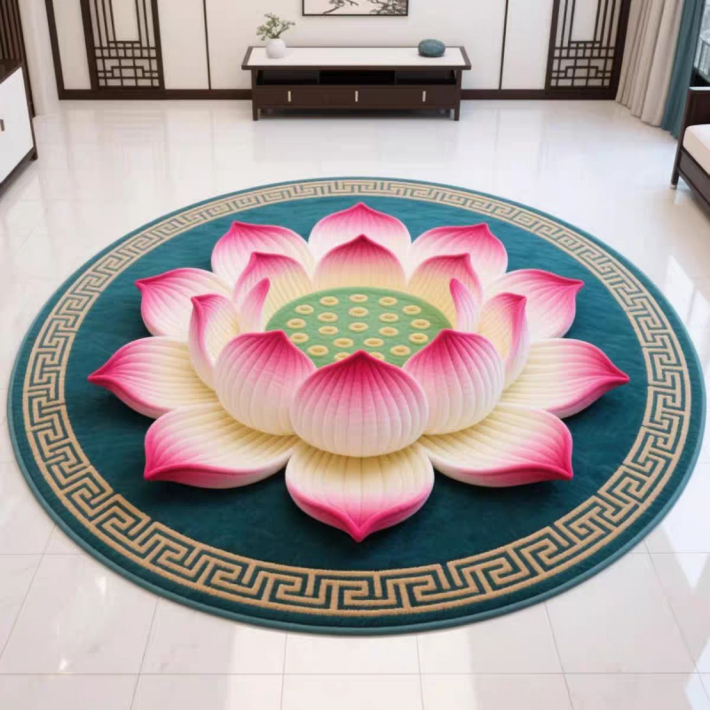VIKAMA Chinese Style round Rug - Camping Outdoor Or Indoor ulasan dan harga