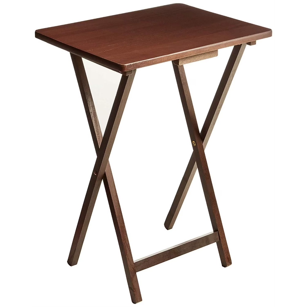Rubberwood Folding TV Tray Tab - Camp Table Folding ulasan dan harga