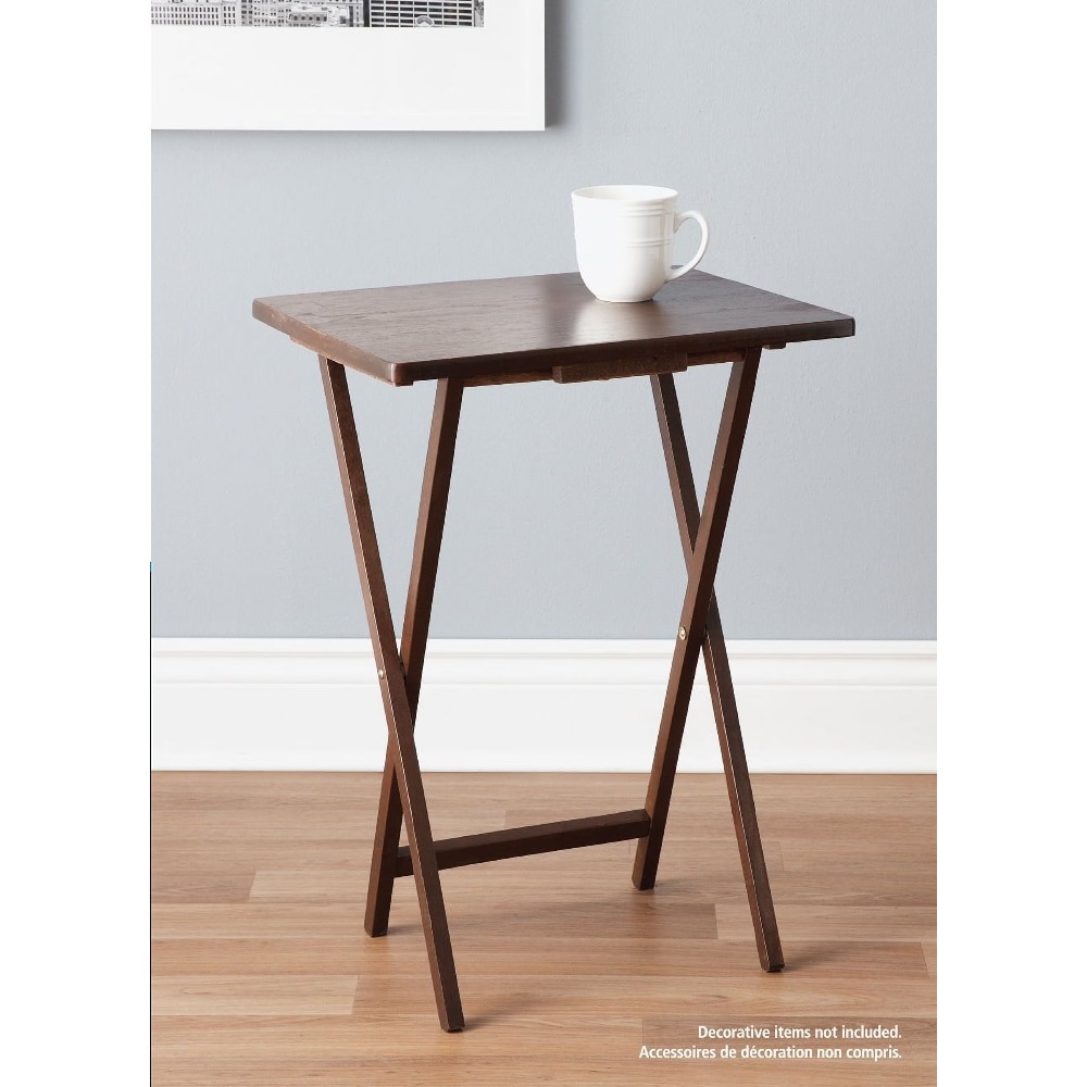 Rubberwood Folding TV Tray Tab - Camp Table Folding ulasan dan harga