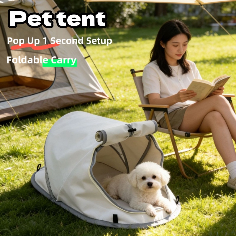 Portable Pop Up Dog Tent Sun P - Outdoor Camping Dog Bed ulasan dan harga