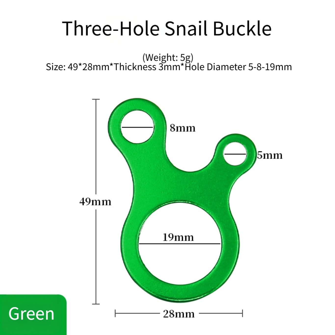 Aluminum Alloy 3 Hole Tent Guy - Outdoor Camping Guy ulasan dan harga