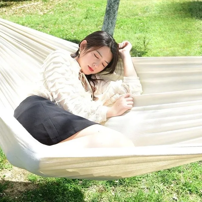 Canvas No Wooden Stick Hammock - Camping Hammock ulasan dan harga
