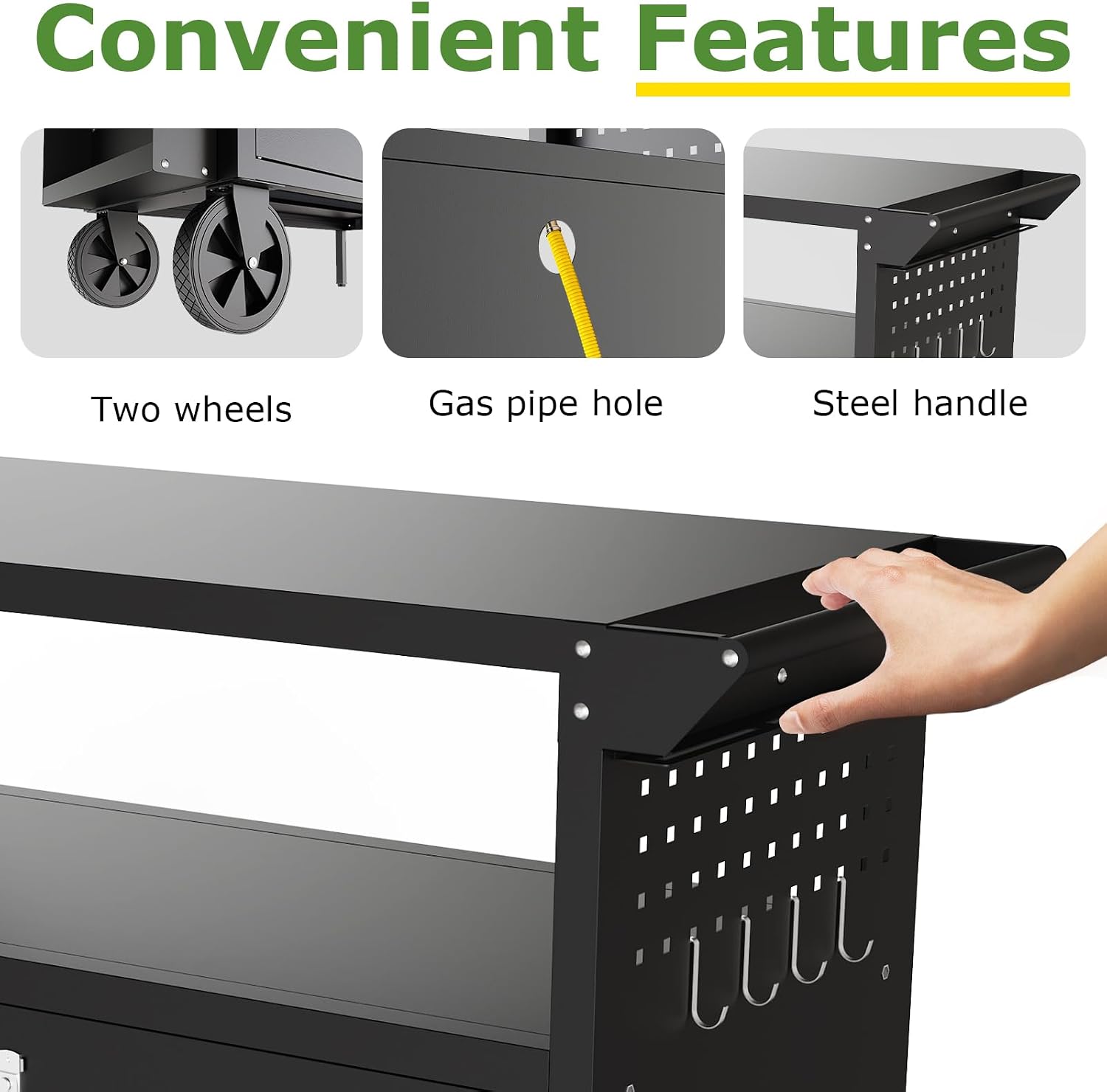 Outdoor Grill Cart Table With  - Outdoor Camping Table Foldable ulasan dan harga