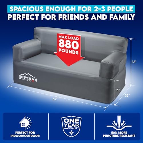Pittman - Inflatable Couch wit - Camping Outdoor Or Indoor ulasan dan harga