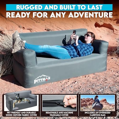 Pittman - Inflatable Couch wit - Camping Outdoor Or Indoor ulasan dan harga