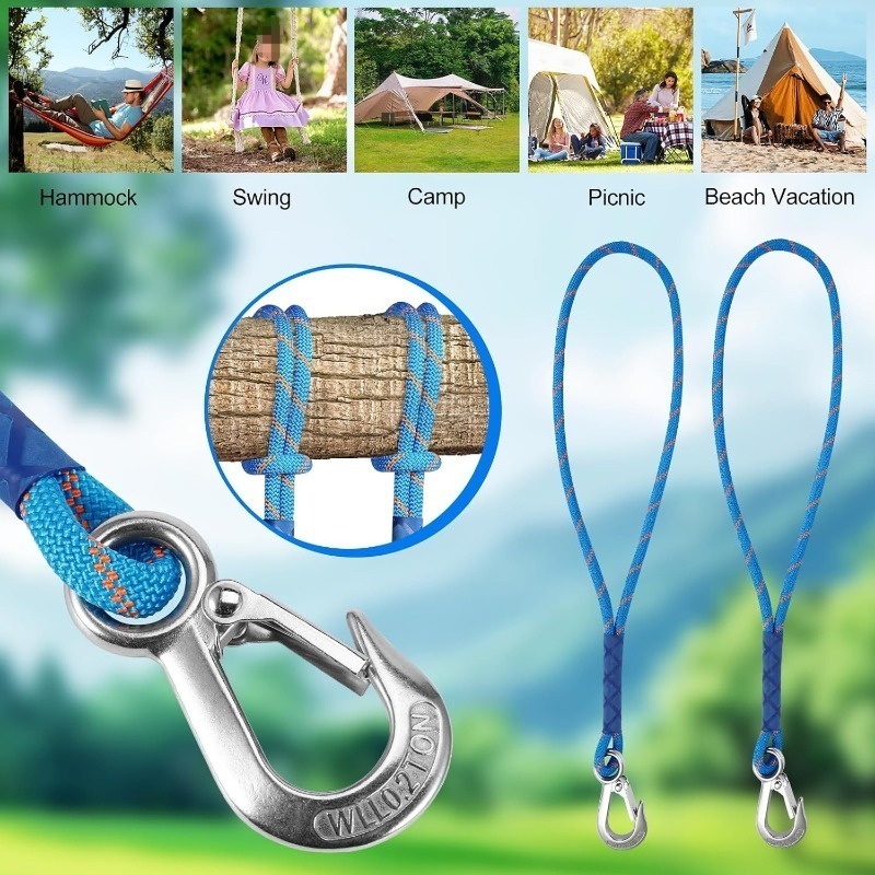 1/2Pcs Wear Resistant Metal Ho - Camping Hammock ulasan dan harga