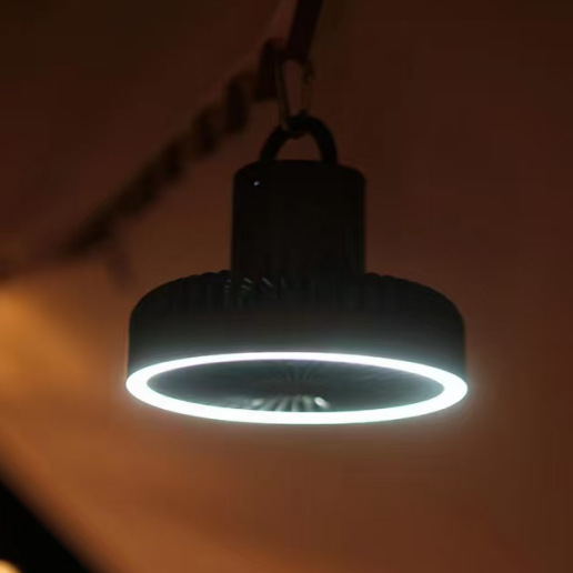 Portable Camping Fan with LED  - Outdoor Camping Ventilator ulasan dan harga
