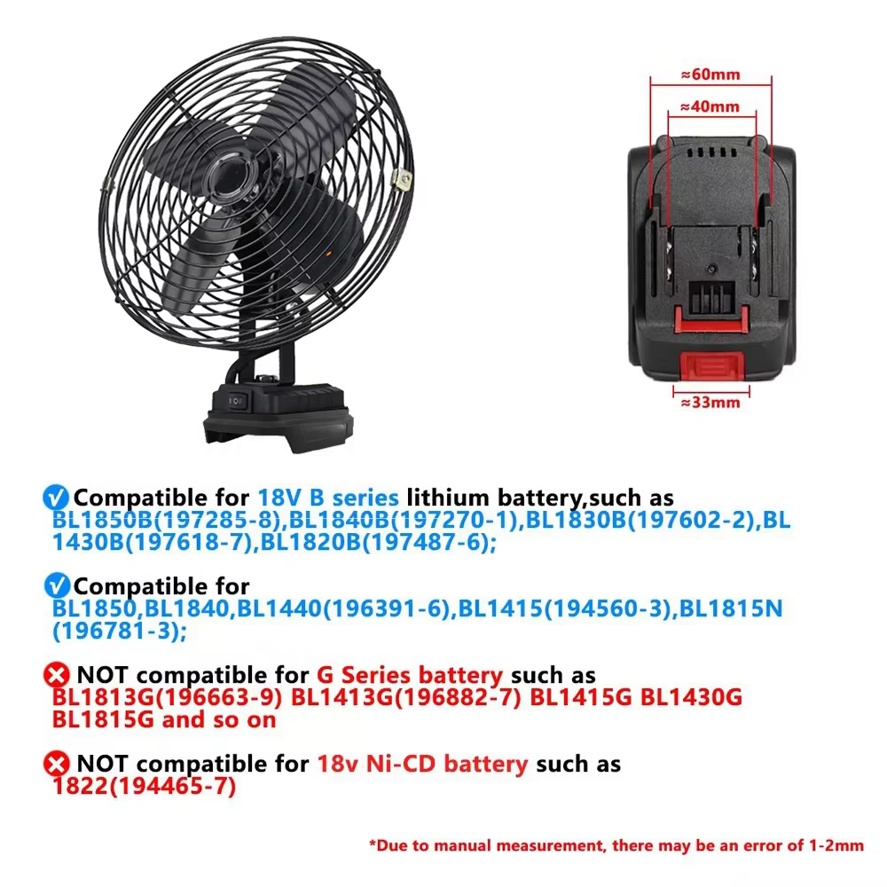 6/8In Camping Fan Outdoor Fish - Outdoor Camping Ventilator ulasan dan harga