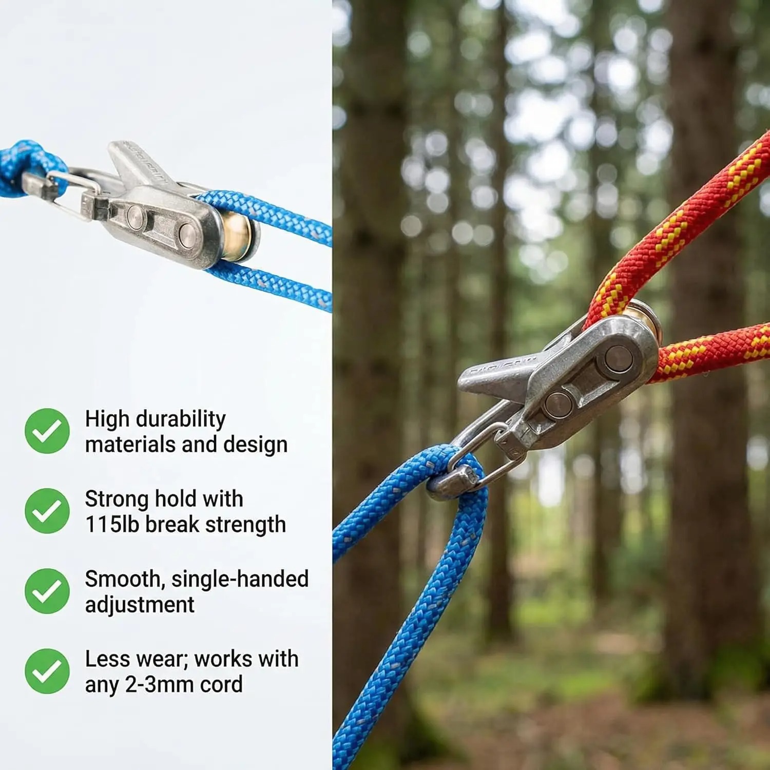 6Pcs Paracord Rope Tensioner K - Outdoor Camping Guy ulasan dan harga