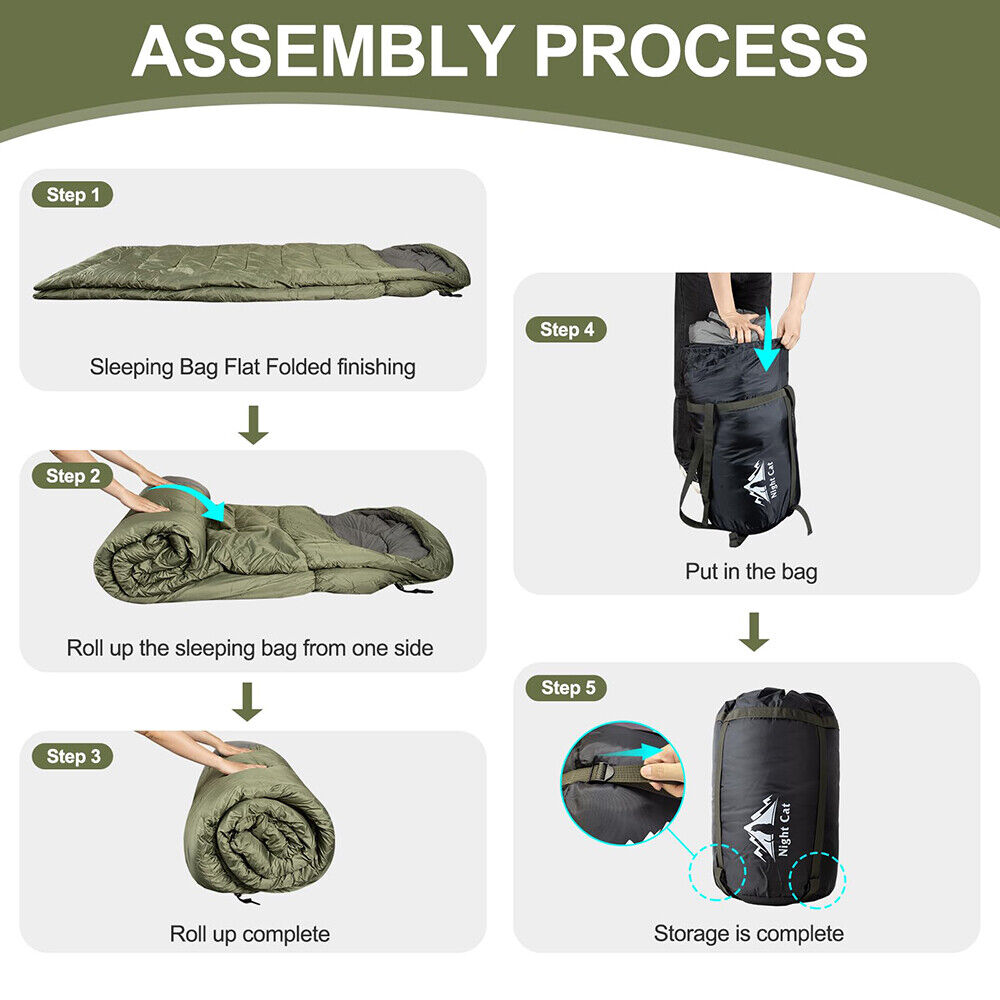 Night Cat Camping Sleeping Bag - Camping Outdoor Or Indoor ulasan dan harga