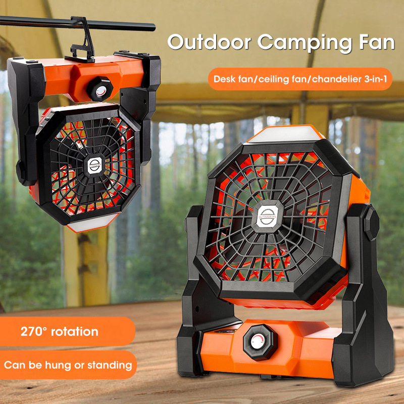 10000mAh Camping Fan with LED  - Outdoor Camping Ventilator ulasan dan harga