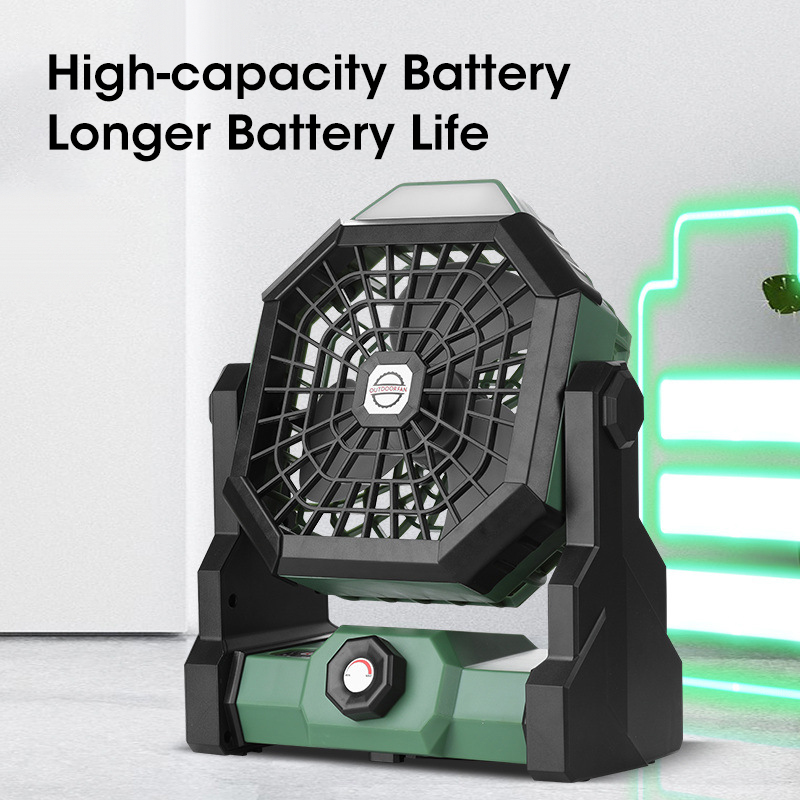 10000mAh Camping Fan with LED  - Outdoor Camping Ventilator ulasan dan harga