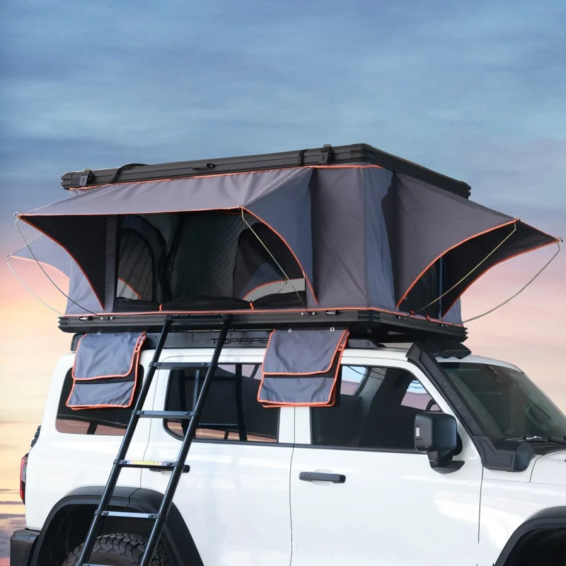 Aluminum 4 Person Rooftop Tent - Outdoor Camping House ulasan dan harga