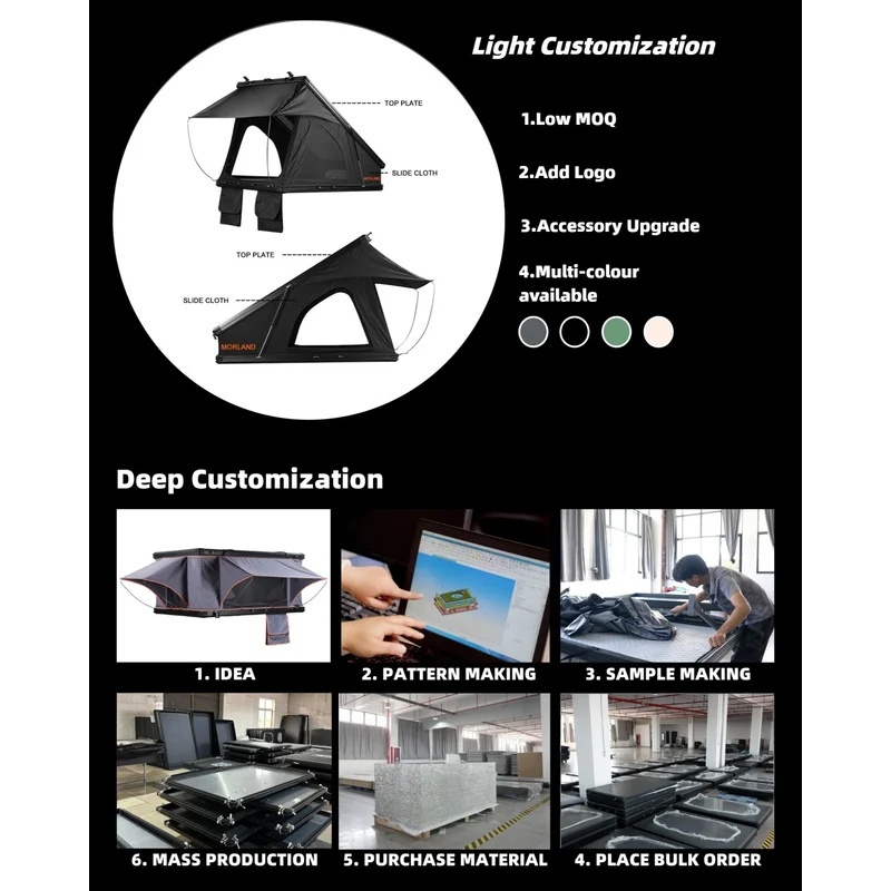 Aluminum 4 Person Rooftop Tent - Outdoor Camping House ulasan dan harga