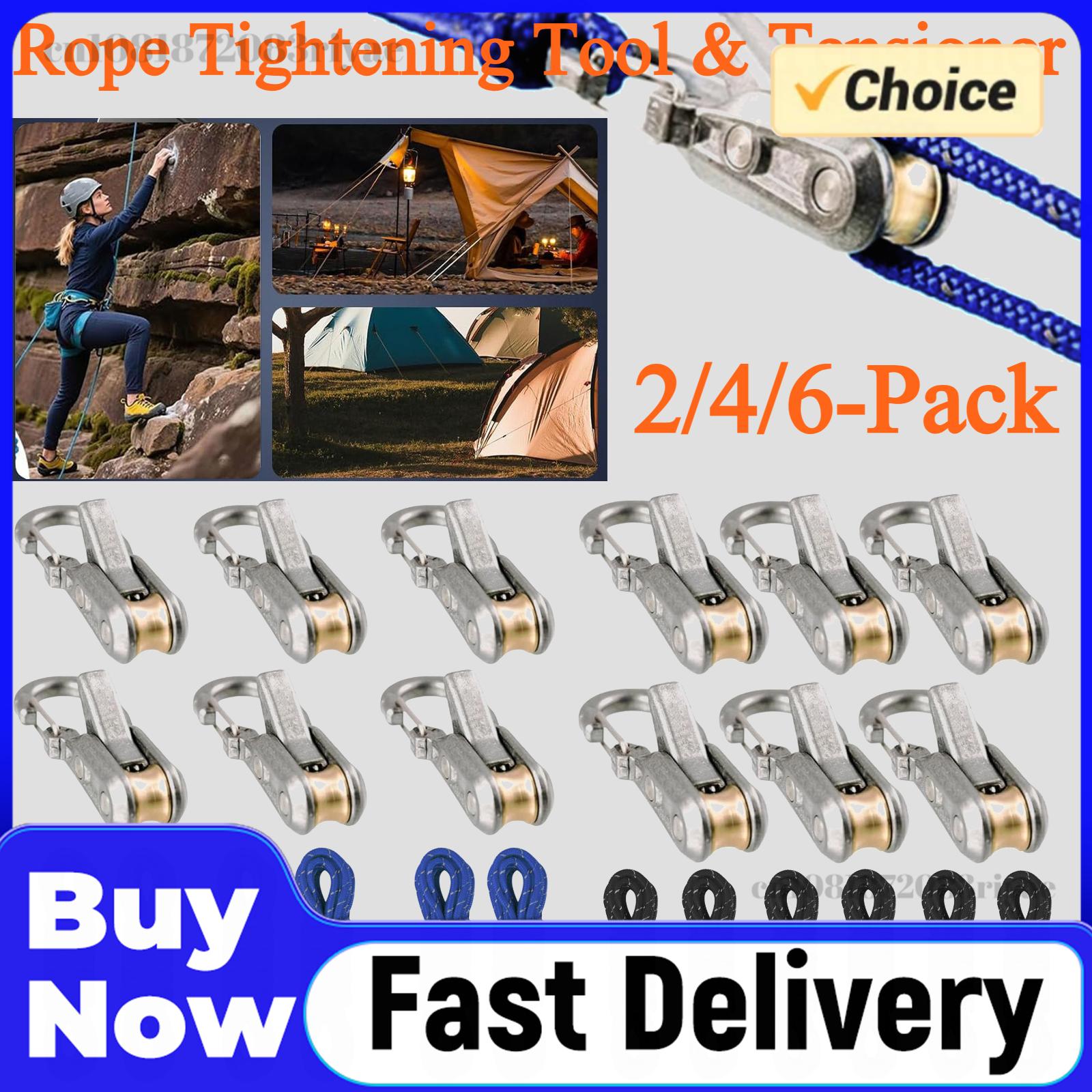 2/4/6-Pack Rope Tightening Too - Outdoor Camping Guy ulasan dan harga