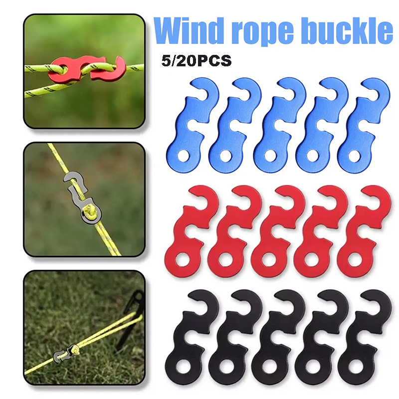 5/20Pcs Guyline Tensioner Alum - Outdoor Camping Guy ulasan dan harga