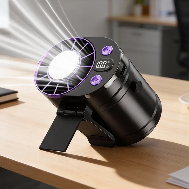 Rechargeable Portable Waist Fa - Outdoor Camping Ventilator ulasan dan harga
