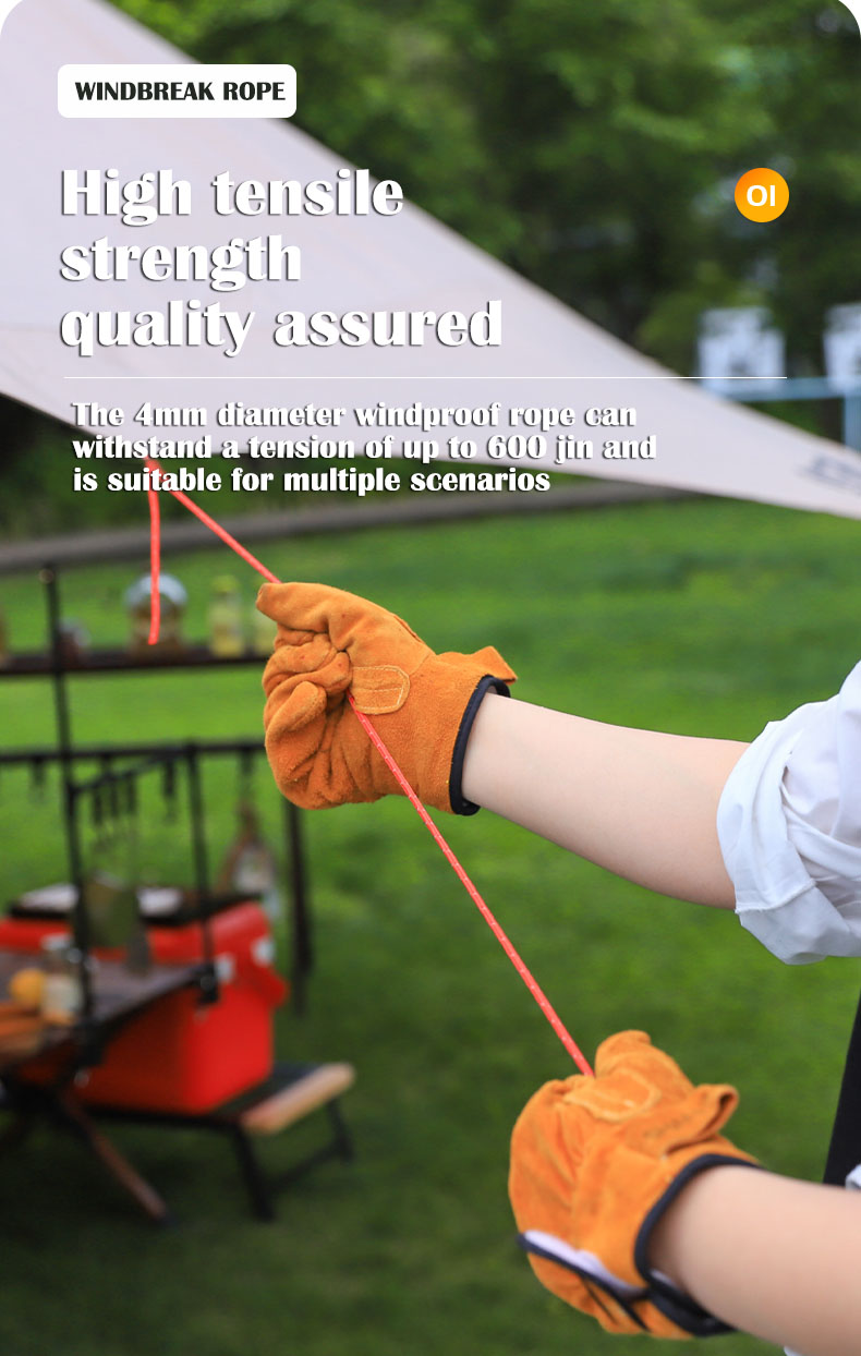 Tent Ropes 4mm Reflective Cord - Outdoor Camping Guy ulasan dan harga