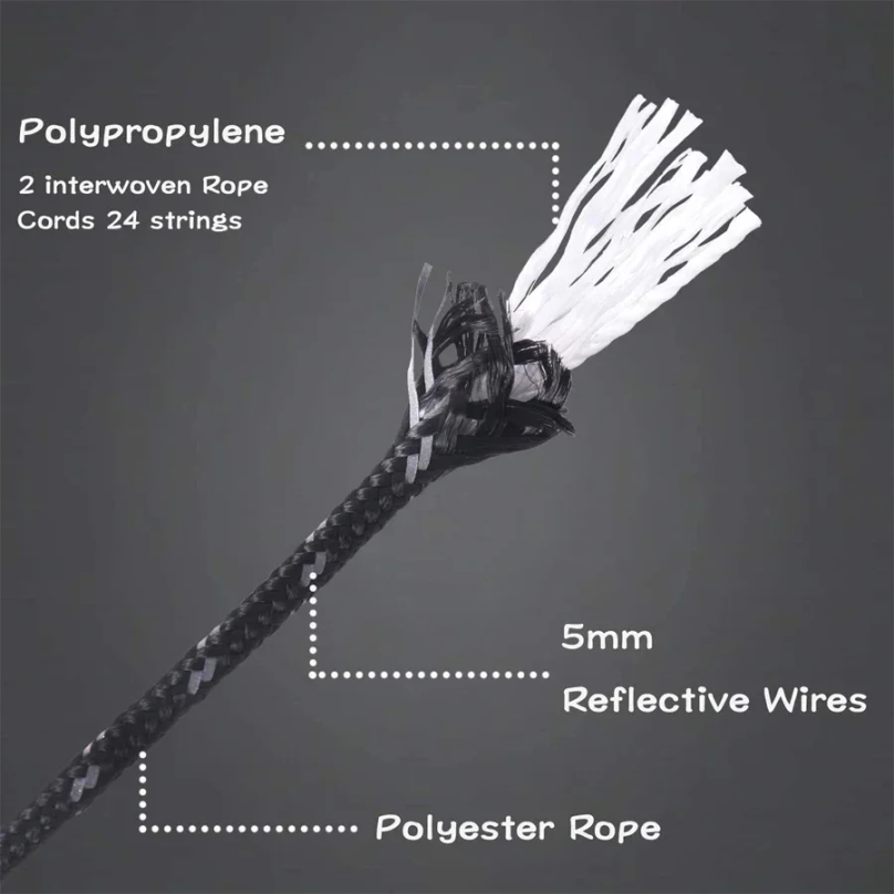 Camping Guylines Ropes for Ten - Outdoor Camping Guy ulasan dan harga