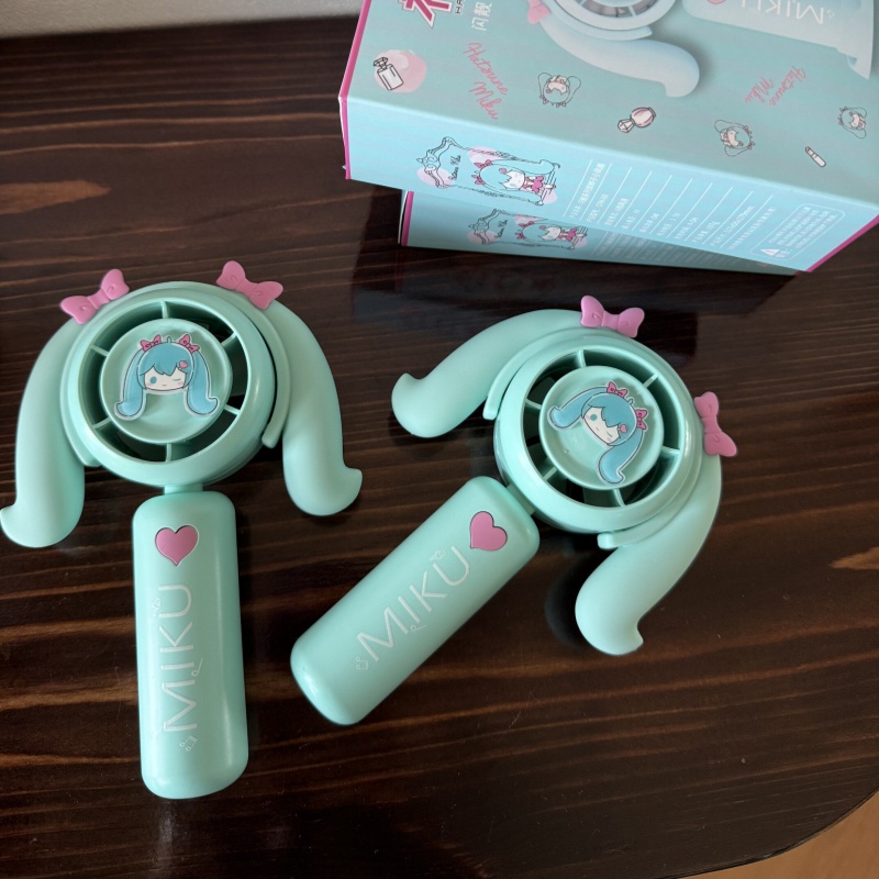 Hatsune Miku Mini Handheld Fan - Outdoor Camping Ventilator ulasan dan harga