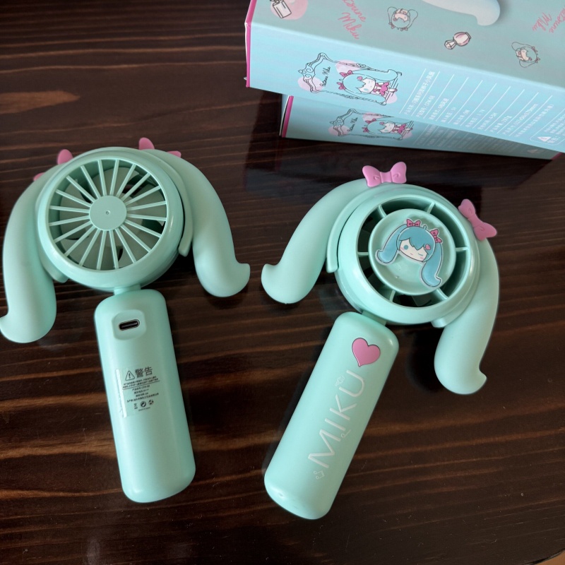 Hatsune Miku Mini Handheld Fan - Outdoor Camping Ventilator ulasan dan harga
