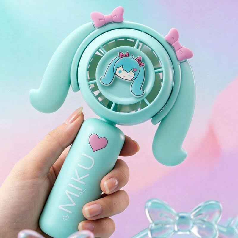 Hatsune Miku Mini Handheld Fan - Outdoor Camping Ventilator ulasan dan harga