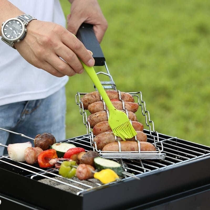 Portable Camping BBQ Grill Com - Cooking Outdoor Camping ulasan dan harga