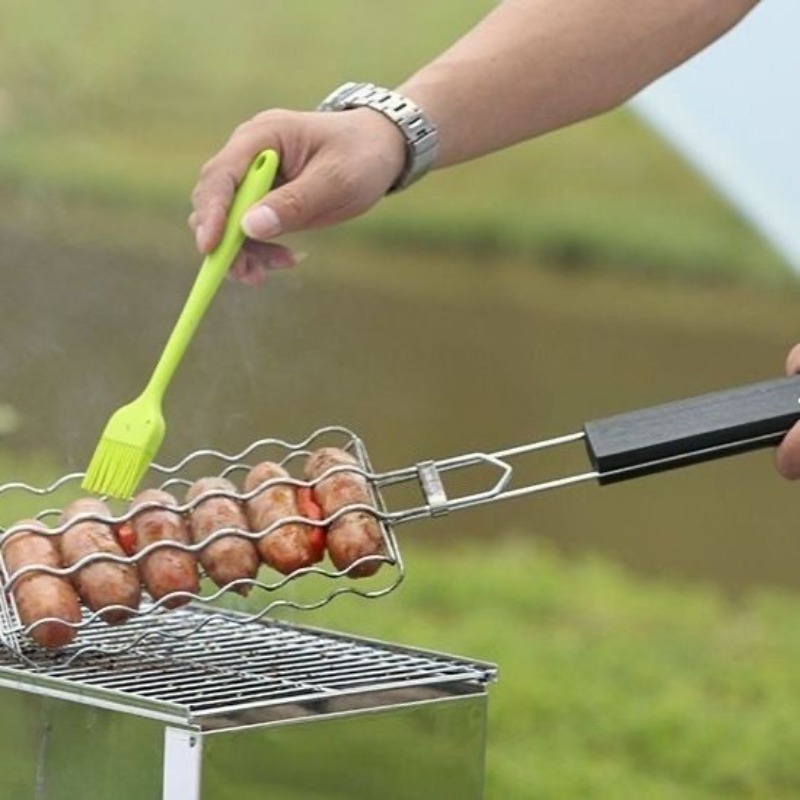 Portable Camping BBQ Grill Com - Cooking Outdoor Camping ulasan dan harga