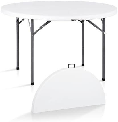 4 Foot Round Folding Card Tabl - Camping Outdoor Or Indoor ulasan dan harga