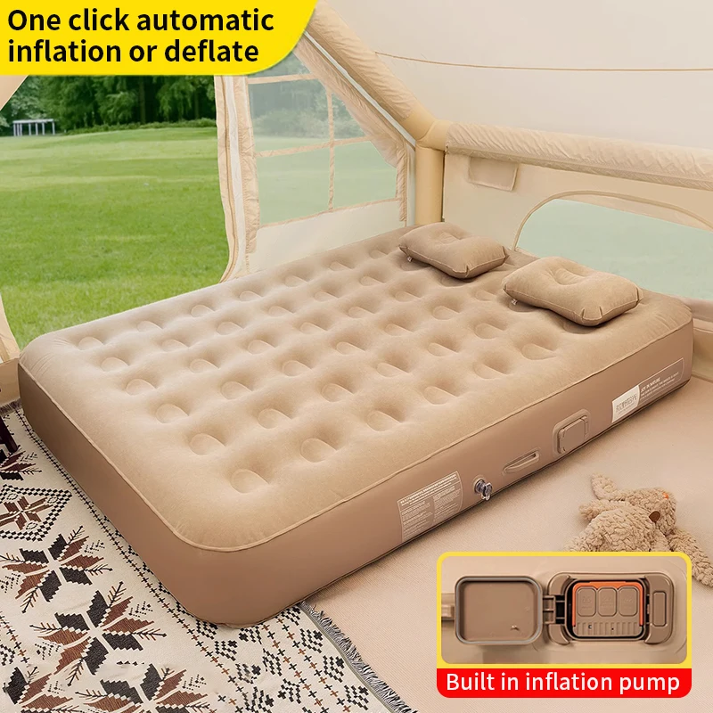 New Air Mattress Built-in Pump - Camping Outdoor Or Indoor ulasan dan harga