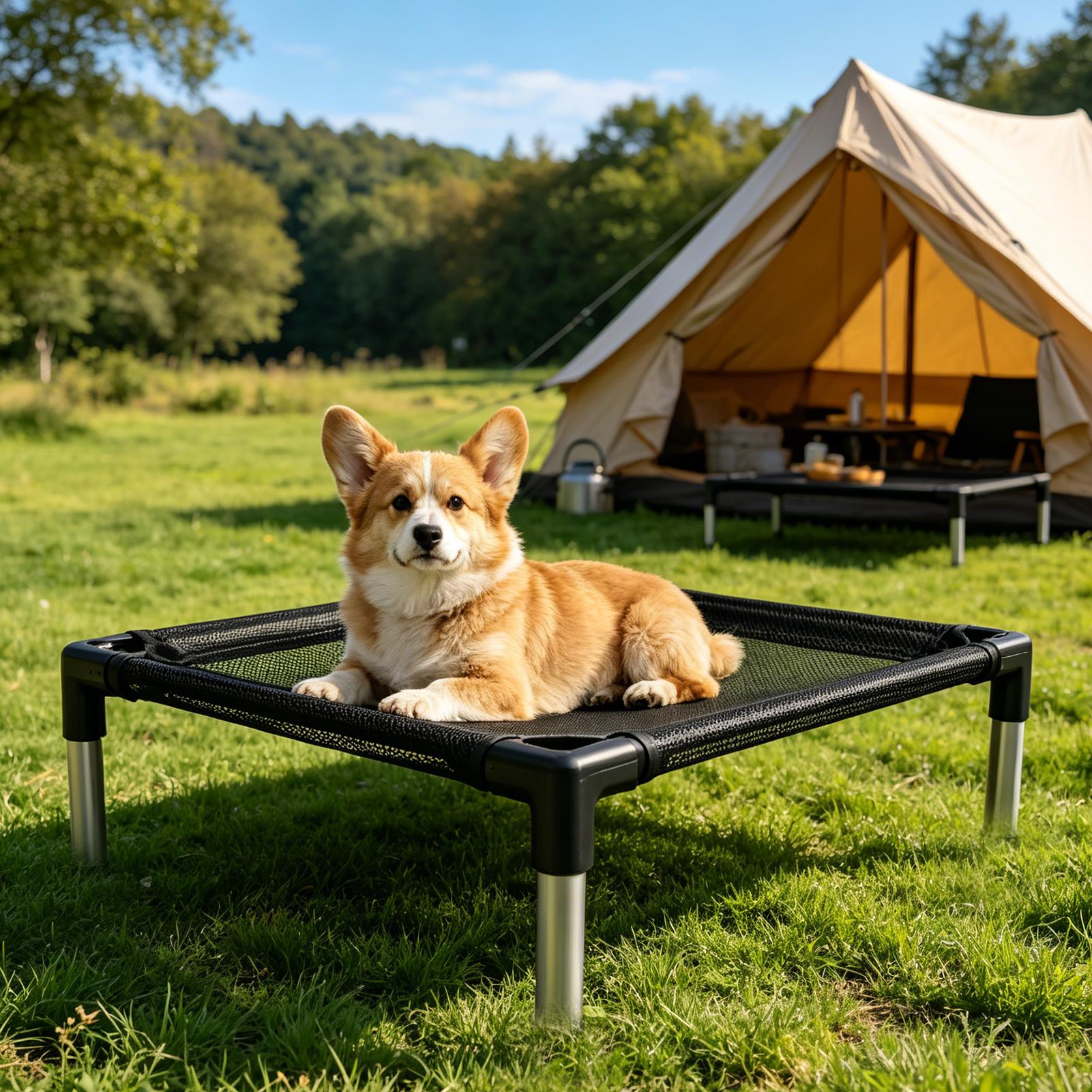Elevated Dog Bed Breathable Me - Outdoor Camping Dog Bed ulasan dan harga
